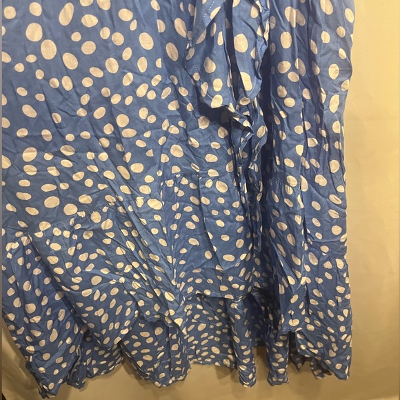 NWT $126 Tiare Hawaii Blake Maxi Dress Pebble Sky One Size Pocka Dot - Picture 12 of 12